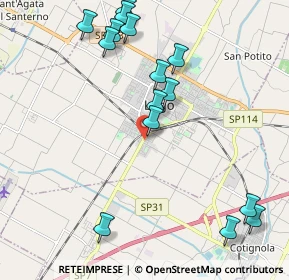 Mappa Via Cesare Ruina, 48022 Lugo RA, Italia (2.41667)