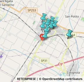 Mappa Via Cesare Ruina, 48022 Lugo RA, Italia (1.37909)