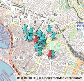 Mappa Salita Santa Caterina, 16121 Genova GE, Italia (0.2545)