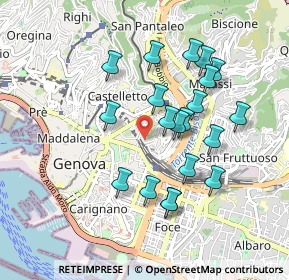 Mappa Via Felice Romani, 16122 Genova GE, Italia (0.8565)