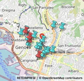 Mappa Via Felice Romani, 16122 Genova GE, Italia (0.729)