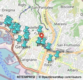 Mappa Via Felice Romani, 16122 Genova GE, Italia (1.0715)