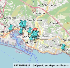Mappa Via Felice Romani, 16122 Genova GE, Italia (1.69769)