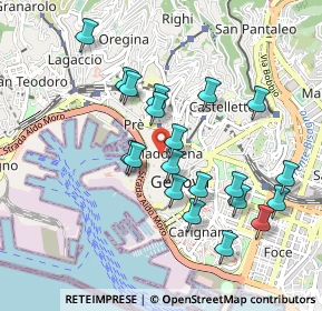 Mappa Via degli Orefici, 16123 Genova GE, Italia (0.9125)