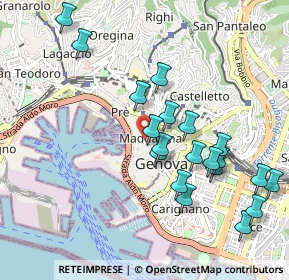 Mappa Piazza delle Vigne, 16123 Genova GE, Italia (1.016)