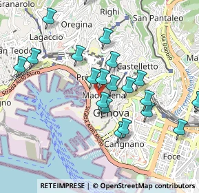 Mappa Piazza delle Vigne, 16123 Genova GE, Italia (0.9485)