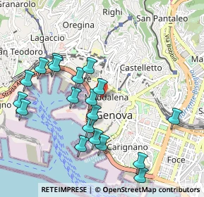 Mappa Via degli Orefici, 16123 Genova GE, Italia (1.06579)
