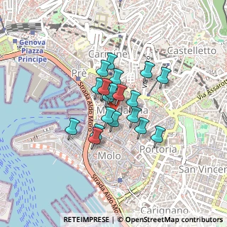 Mappa Via delle Vigne, 16123 Genova GE, Italia (0.2765)