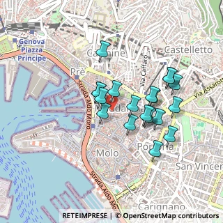 Mappa Via degli Orefici, 16123 Genova GE, Italia (0.381)