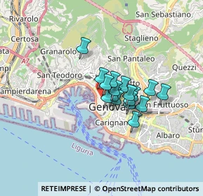 Mappa Via degli Orefici, 16123 Genova GE, Italia (1.01412)