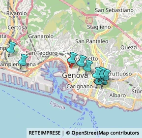 Mappa Via delle Vigne, 16123 Genova GE, Italia (1.92545)