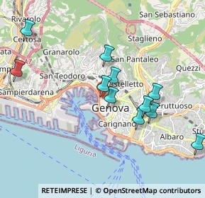 Mappa Via San Luca, 16123 Genova GE, Italia (2.14167)