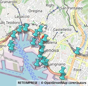 Mappa Via della Posta Vecchia, 16123 Genova GE, Italia (1.02684)