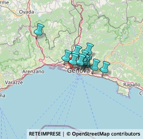 Mappa Piazza Tre Ponti, 16149 Genova GE, Italia (6.55769)