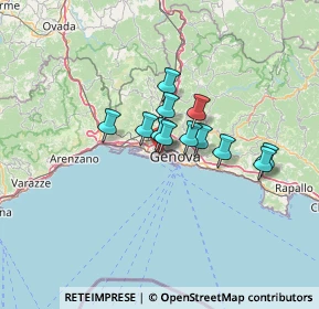 Mappa Piazza Tre Ponti, 16149 Genova GE, Italia (8.70417)