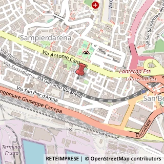 Mappa Piazza Tre Ponti, 76, 16149 Genova, Genova (Liguria)