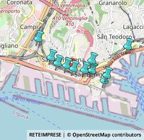 Mappa Piazza Tre Ponti, 16149 Genova GE, Italia (0.68455)