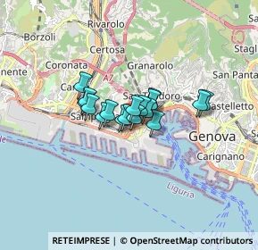 Mappa Via Antonio Cantore, 16126 Genova GE, Italia (0.91588)