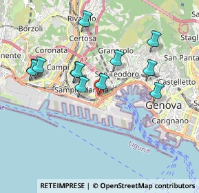 Mappa Via Antonio Cantore, 16126 Genova GE, Italia (1.82917)