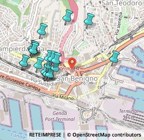 Mappa Via Antonio Cantore, 16126 Genova GE, Italia (0.486)