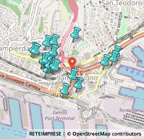 Mappa Via Antonio Cantore, 16126 Genova GE, Italia (0.399)