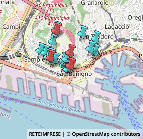 Mappa Via Antonio Cantore, 16126 Genova GE, Italia (0.6025)