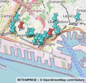 Mappa Via Antonio Cantore, 16126 Genova GE, Italia (0.7395)