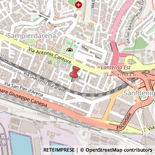 Mappa Via palazzo della fortezza 24/r, 16149 Genova, Genova (Liguria)