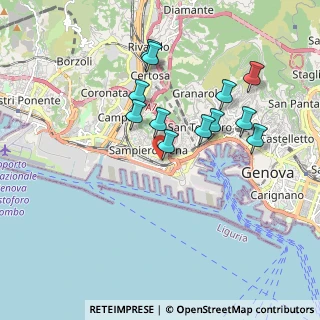Mappa Via Massimo D'Azeglio, 16149 Genova GE, Italia (1.71417)