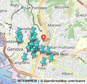 Mappa CORSO MONTE GRAPPA 71 ROSSO CANCELLO, 16137 Genova GE, Italia (0.8475)