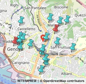 Mappa CORSO MONTE GRAPPA 71 ROSSO CANCELLO, 16137 Genova GE, Italia (0.989)