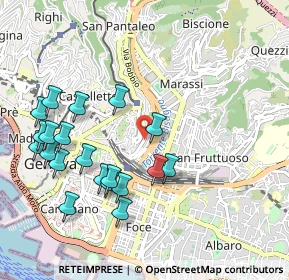 Mappa CORSO MONTE GRAPPA 71 ROSSO CANCELLO, 16137 Genova GE, Italia (1.093)