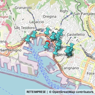 Mappa Via al Mare Fabrizio de André, 16126 Genova GE, Italia (0.651)