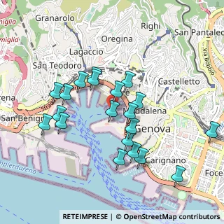 Mappa Via al Mare Fabrizio de André, 16126 Genova GE, Italia (0.914)