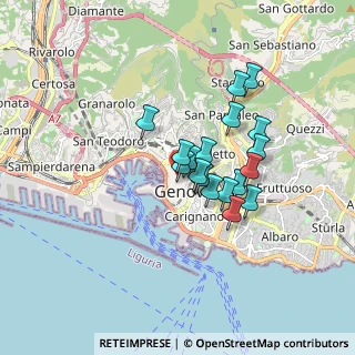 Mappa Via della Maddalena, 16123 Genova GE, Italia (1.27444)