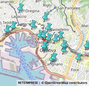 Mappa Vico Lavagna, 16123 Genova GE, Italia (0.9385)