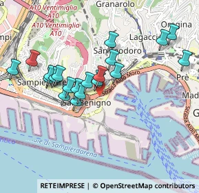 Mappa Via S. Benigno, 16149 Genova GE, Italia (0.8755)