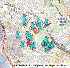 Mappa Via dei Santi Giacomo e Filippo, 16100 Genova GE, Italia (0.4175)