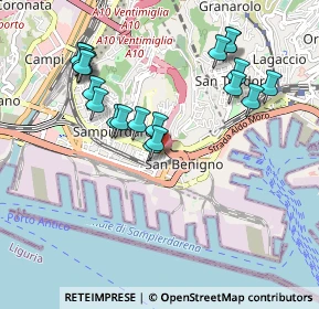 Mappa Via Cantore Antonio, 16149 Genova GE, Italia (0.981)