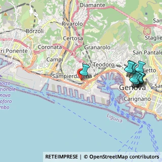 Mappa Via Cantore Antonio, 16149 Genova GE, Italia (2.59583)
