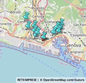 Mappa Via Cantore Antonio, 16149 Genova GE, Italia (1.27357)