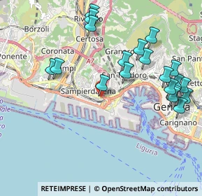 Mappa Via Cantore Antonio, 16149 Genova GE, Italia (2.3195)