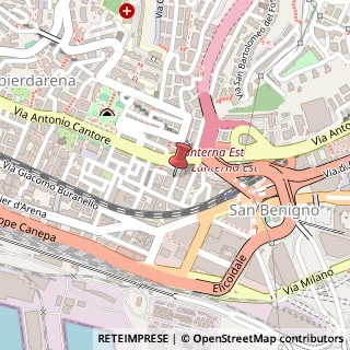 Mappa Via Vittorio Bottego, 1/A-R, 16149 Genova, Genova (Liguria)