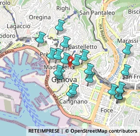 Mappa Piazza Rovere, 16123 Genova GE, Italia (0.891)