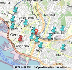 Mappa Genova Brignole, 16121 Genova GE, Italia (1.00538)