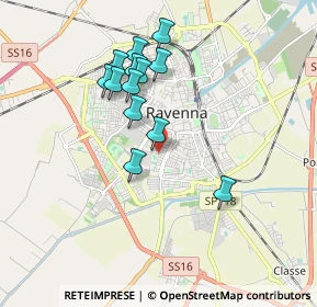 Mappa Via Punta Stilo, 48124 Ravenna RA, Italia (1.63769)