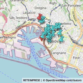Mappa Via del Molo, 16121 Genova GE, Italia (0.624)