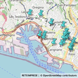 Mappa Via del Molo, 16121 Genova GE, Italia (1.2255)