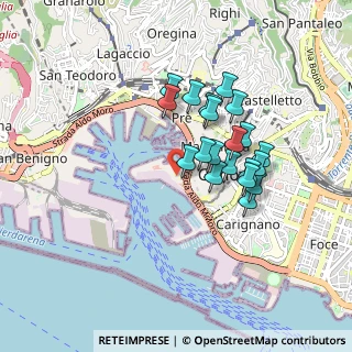 Mappa Vico Cimella, 16128 Genova GE, Italia (0.7295)