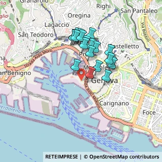 Mappa Via del Molo, 16121 Genova GE, Italia (0.764)